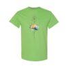 Lotus Flower Watercolor Gildan Unisex Heavy Cotton T-Shirt - Image 2
