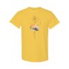 Lotus Flower Watercolor Gildan Unisex Heavy Cotton T-Shirt - Image 3