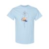 Lotus Flower Watercolor Gildan Unisex Heavy Cotton T-Shirt - Image 5