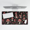 Whimsical Mushroom Desk Mat - Artistic Office Decor for Nature Lovers - Image 4